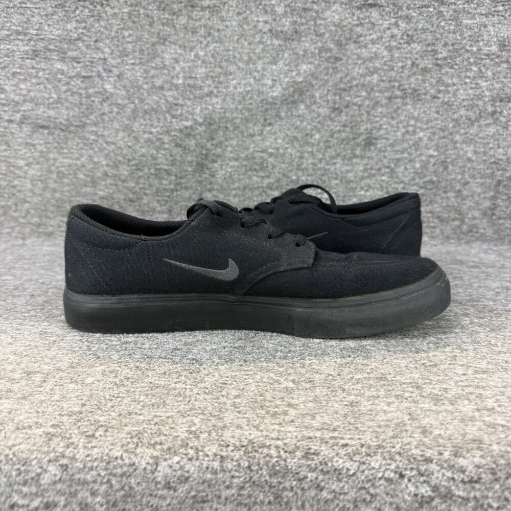 ✅Mens/Youth 7Y Nike SB Sneakers Black Canvas Skateboarding Shoes Low Unisex GS - Picture 9 of 10